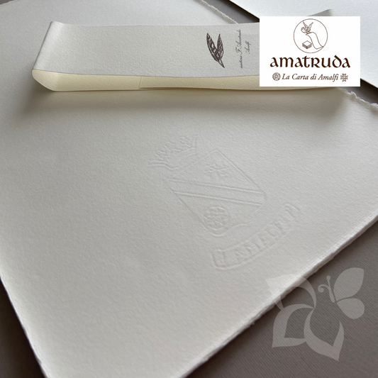 Amatruda Foglio A4 in carta Amalfi - Avorio