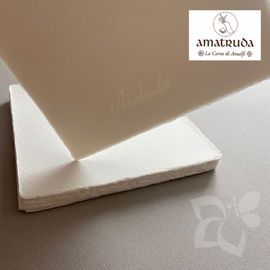 Amatruda Cartoncini 15×15 in carta Amalfi - Avorio