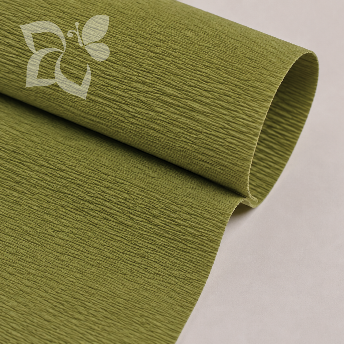 Cartotecnica Rossi Carta Crespa 612 VERDE TERRA ANTICA