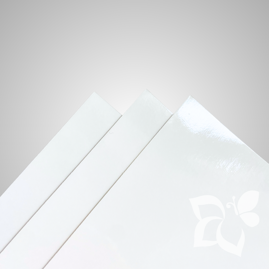 Carta adesiva BIANCO LUCIDO -  80 g/mq