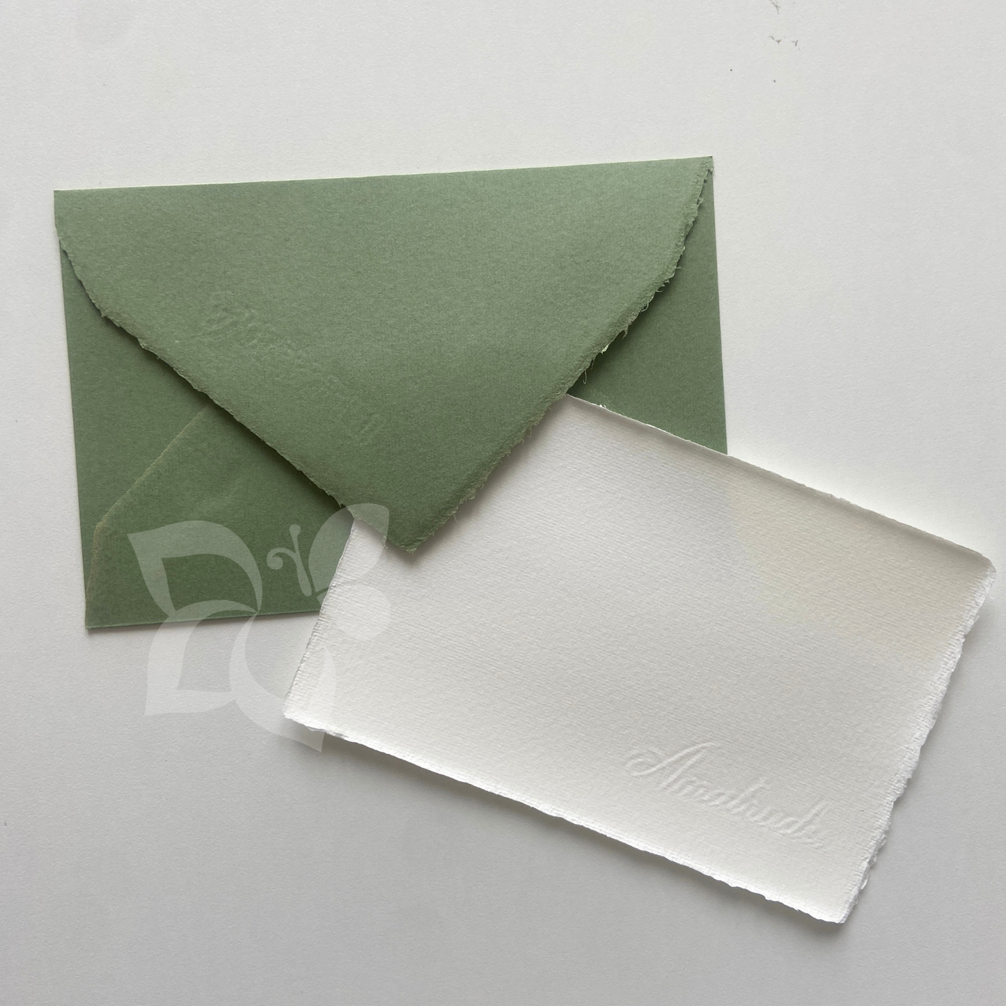 Amatruda Busta 12x18 cm in carta Amalfi - Verde