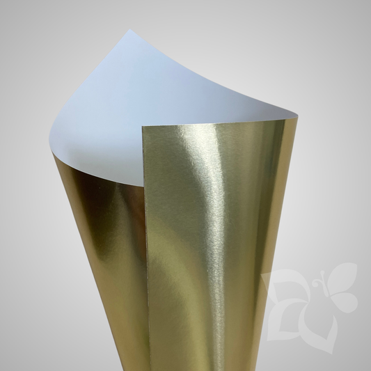 Cartoncino lucido specchiato oro - 300 g/mq