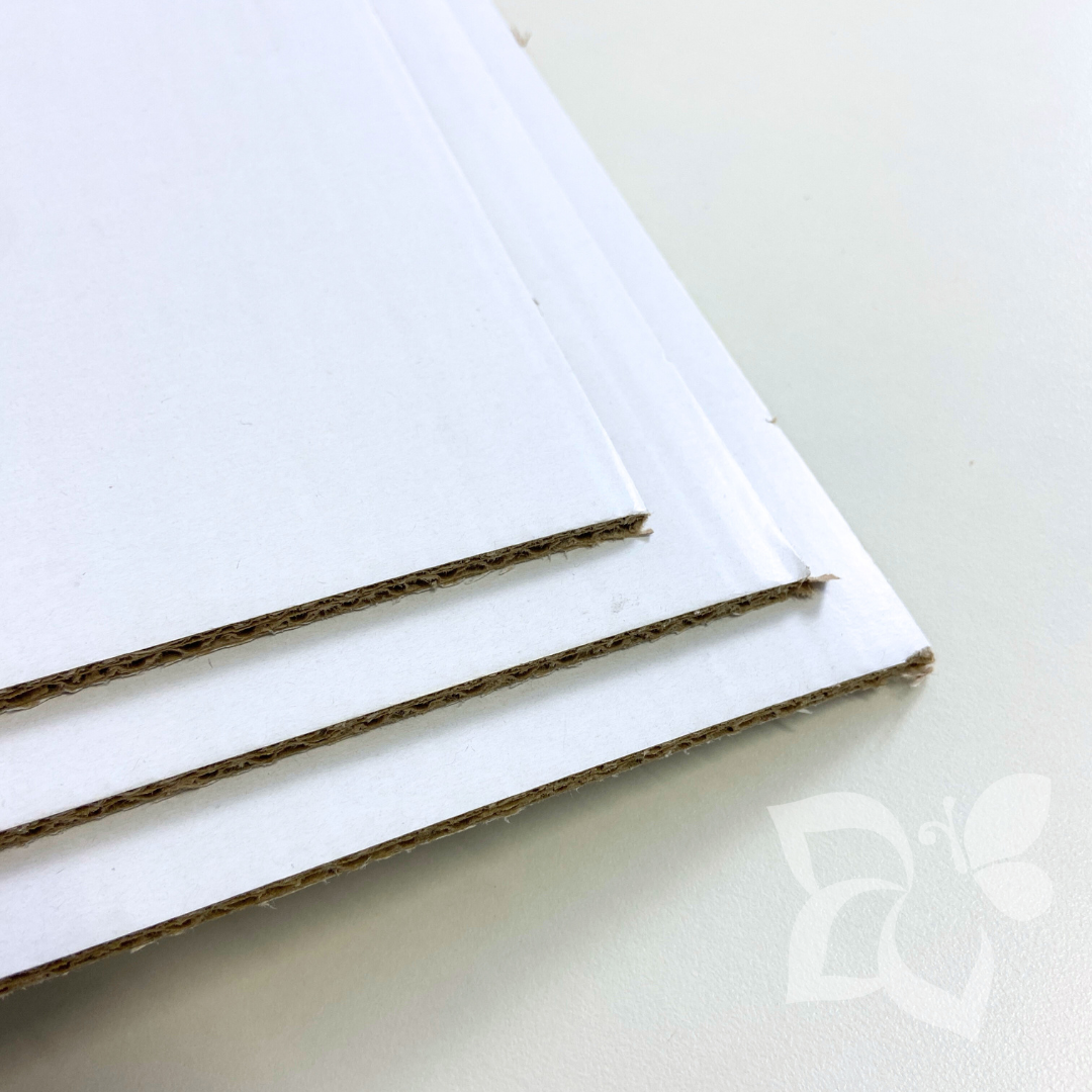 Cartone microonda 4,3 mm Bianco-Bianco