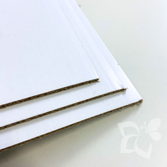 Cartone microonda 4,3 mm Bianco-Bianco