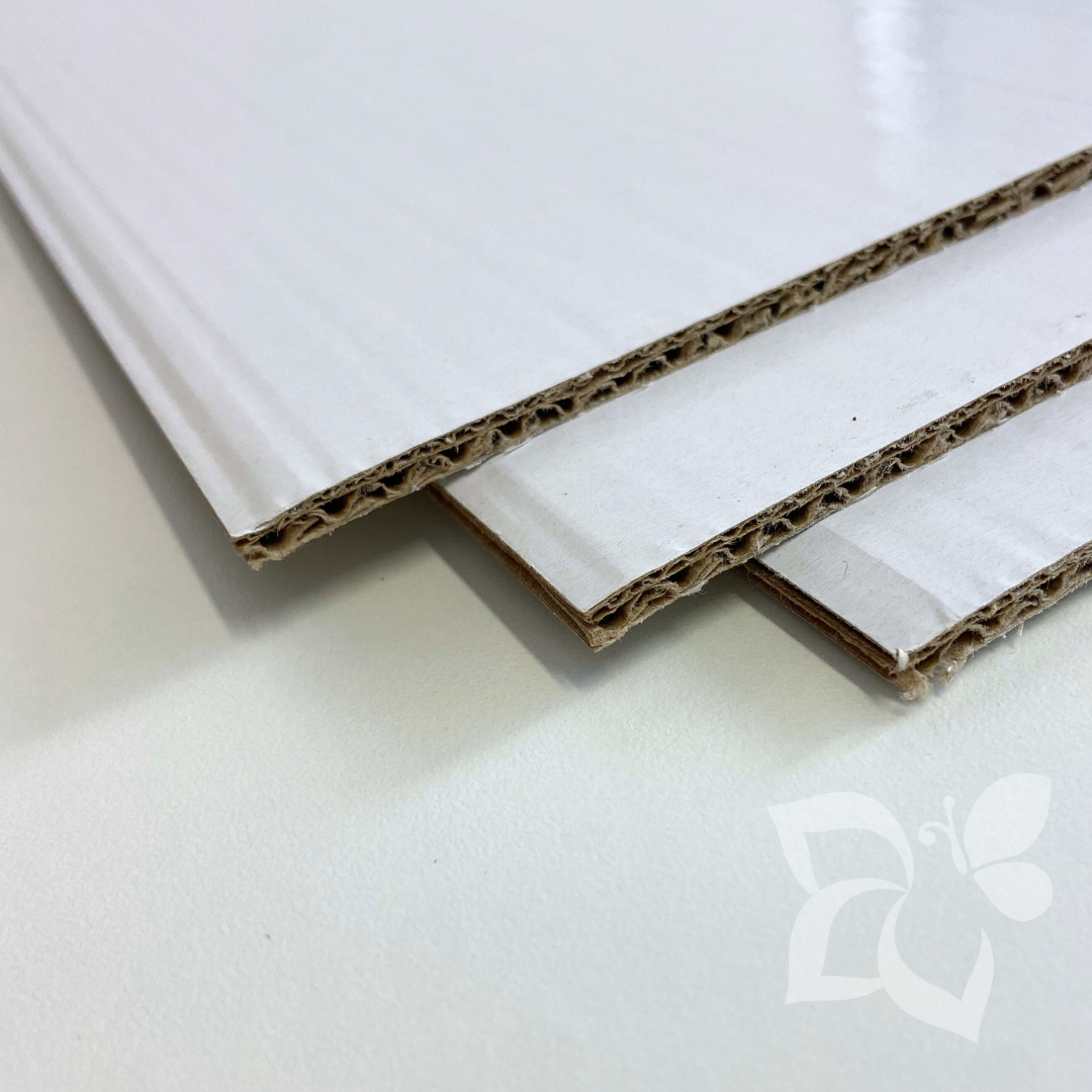 Cartone microonda 4,3 mm Bianco-Bianco