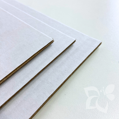 Cartone microonda 4,3 mm Bianco-Bianco