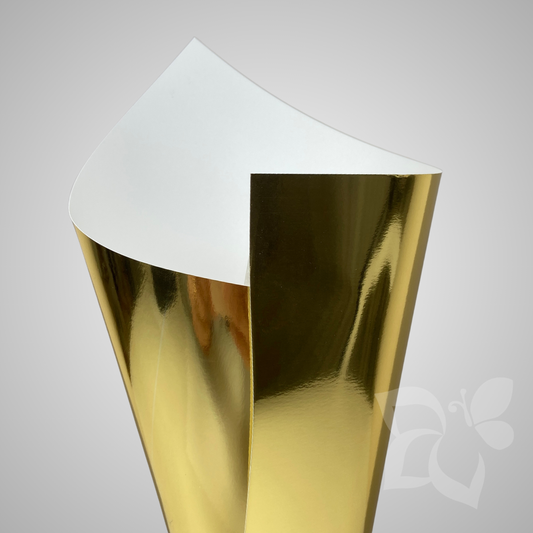 Cartoncino lucido specchiato oro - 300 g/mq